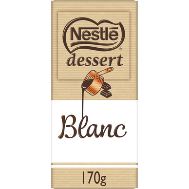Chocolat blanc pâtissier NESTLE DESSERT - Tablette 170g