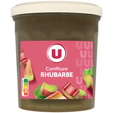 Confiture extra de rhubarbe  pot de 370g