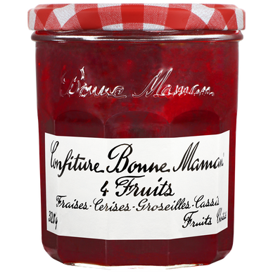 Confiture 4 fruits BONNE MAMAN, bocal de 320g