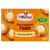 Galettes Moelleuses coeur chocolat blanc - ST MICHEL - x6 - 180g