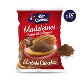 Madeleines Extra Moelleuses Marbrée chocolat KER CADELAC - x16 sachets- 400g