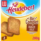 Biscottes Blé complet HEUDEBERT - Paquet de 32 tranches - 280g