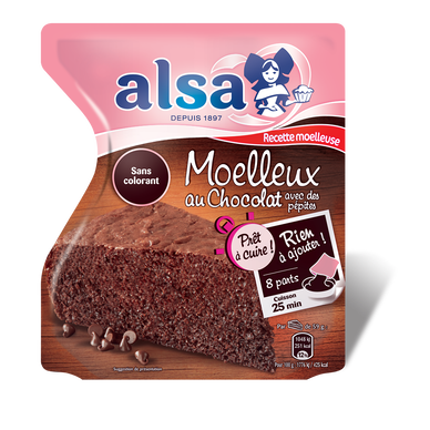 Préparation à Cuire Gâteau Moelleux Chocolat ALSA 500g