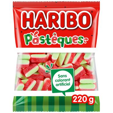 Bonbons gélifiée à la pastèques HARIBO 220g