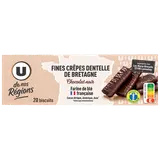 Crêpes dentelles de Bretagne enrobées de chocolat noir  100g