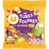 Bonbons mini tubes fourrés qui piquent  sachet de 200g
