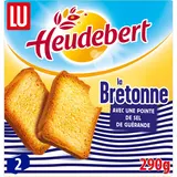 Biscottes La Bretonne Saveur beurre et sel HEUDEBERT - Paquet de 32 tranches - 290g