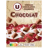 Céréales chocolatées fourrées chocolat U - paquet de 375g