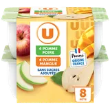 Dessert fruitier coupelle 4 pommes-poires 4 pommes-mangues sans sucreajouté8x100g