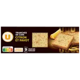 Tranches de cakes écorces de citron & graines de pavot  270g