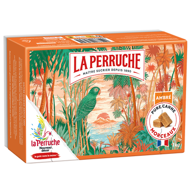 Sucre en morceaux Perruche ambré BEGHIN SAY, boîte 1kg