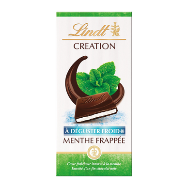Chocolat noir menthe frappée LINDT CREATION, 150g