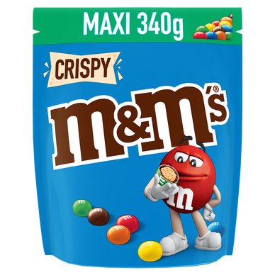 Bonbons chocolat Riz soufflé Crispy M&M'S 340g