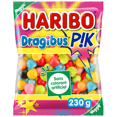 Confiserie dragibus pik HARIBO, sachet de 230g
