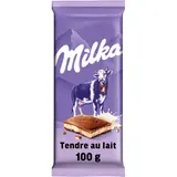 Chocolat au lait tendre MILKA, tablette 100g