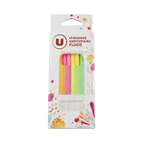 Bougie anniversaire fluo + bobêche x20