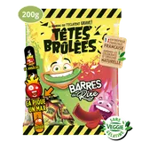 Bonbon la barre goût pomme et fraise TETE BRÛLÉES, 200g