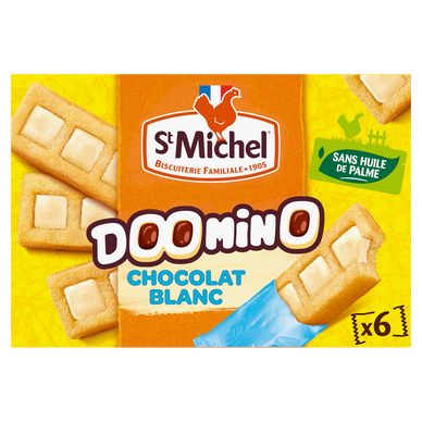 Gâteaux Doomino chocolat blanc - ST MICHEL - x6 - 180g