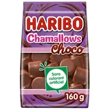 Confiserie chamallows Chocolat HARIBO, sachet de 160g