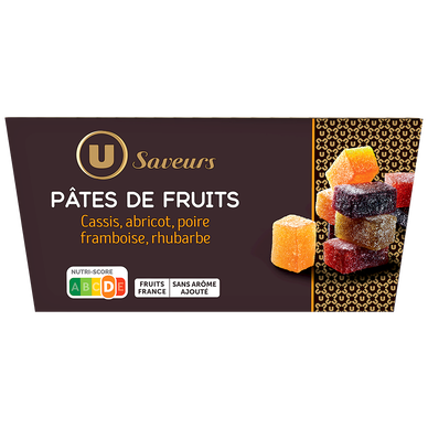 Assortiment pâtes de fruits sans arôme ajouté - 300g