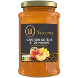 Confiture de pêche et mangue , pot de 315g