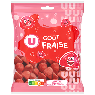 Bonbons fraise sachet 250g