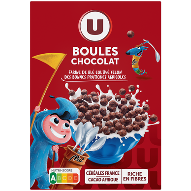 Céréales boules chocolat, 375g