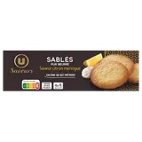 Biscuits Sablés saveur citron meringué, U SAVEURS 120g