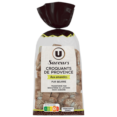 Biscuits Croquants de Provence aux amandes pur beurre - 300g