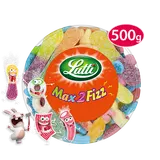Bonbons Assortiment Max 2 Fizz piquants LUTTI - Boîte de 550g