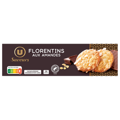 Biscuits florentins chocolat au lait 100g