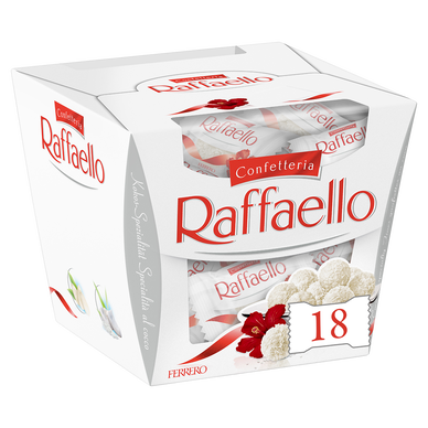 Confiserie chocolat Ballotin Bouchées noix de coco amandes RAFFAELLO -180g