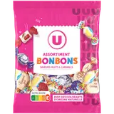 Assortiment bonbons saveurs fruits et caramels, sachet 340g