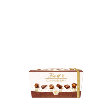 Confiserie chocolat Connaisseurs assortiment 18 bouchées LINDT boîte 183g