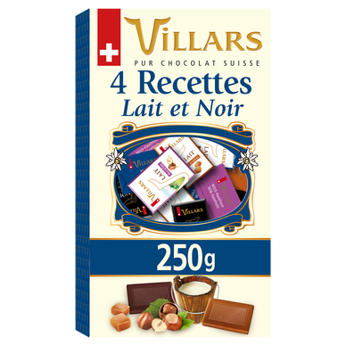 Assortiment de mini Chocolat au lait & noir, VILLARS, 250g