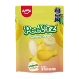 Bonbons gélifiés au goût de banane peelerz AMOS, sachet 120g