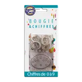 1 bougie + 10 chiffres + socle SAINTE LUCIE