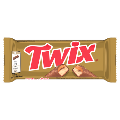 Barre chocolat Biscuit caramel TWIX 50g