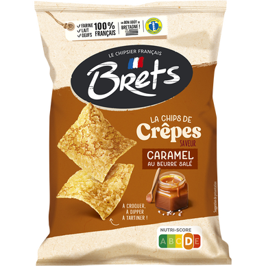 Chips de crêpes caramel beurre salé BRETS 100g