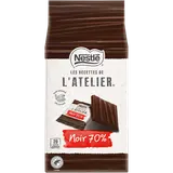 Carrés chocolat noir intense 70% NESTLE L'ATELIER - Sachet de 176g