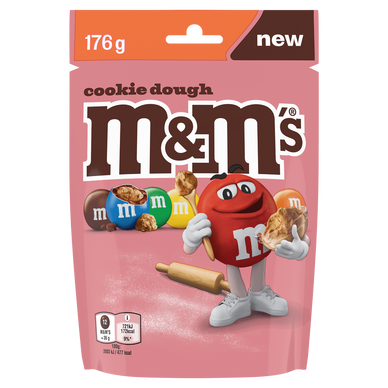 Bonbons chocolat cookie dough M&M'S - pochon 176g