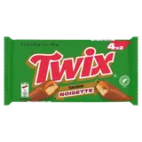TWIX saveur noisette,  barres x4 184g