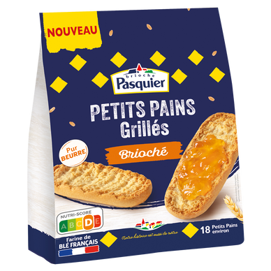 Petits pains grillés briochés PASQUIER 225g