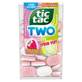 Bonbons TIC TAC Two Fraise Citron 38 pastilles 38,5 g