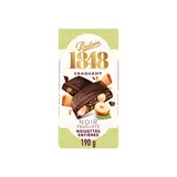POULAIN 1848 craquant noir feuilleté noisettes entières 190g