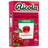 Bonbons cerises s/sucres avec édulcorants RICOLA boîte 50g