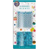 Bougies bleues SAINTE LUCIE, x20