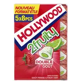 HOLLYWOOD 2Fruity fraise citron vert s/sucres 5x8 dragées 88g