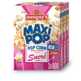 Maxi pop-corn sucré microndable MENGUY'S, 3x90g
