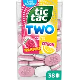 Bonbons TIC TAC TWO saveur framboise citron, x38 pastilles